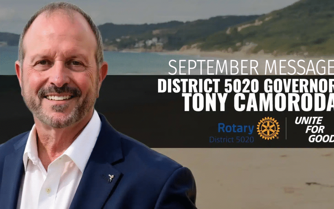 OCTOBER DISTRICT 5020 GOVERNORS MESSAGE